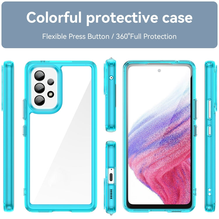 For Samsung Galaxy A53 Colorful Series Acrylic + TPU Phone Case
