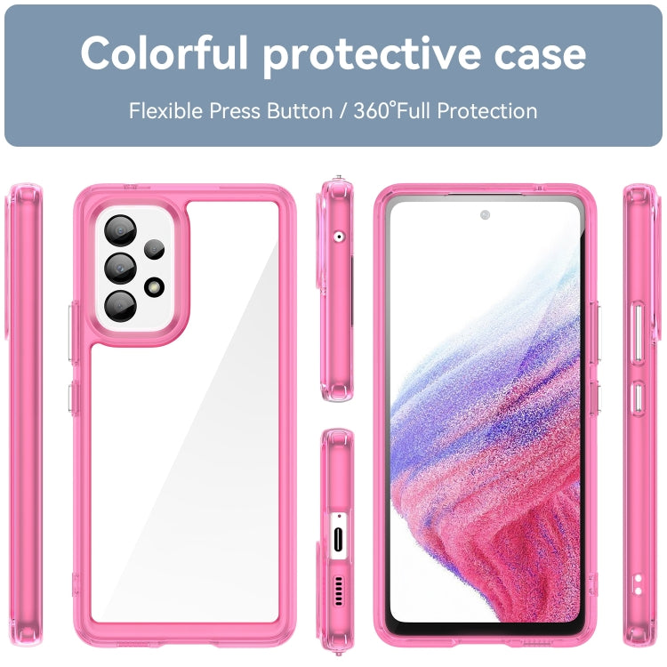 For Samsung Galaxy A53 Colorful Series Acrylic + TPU Phone Case