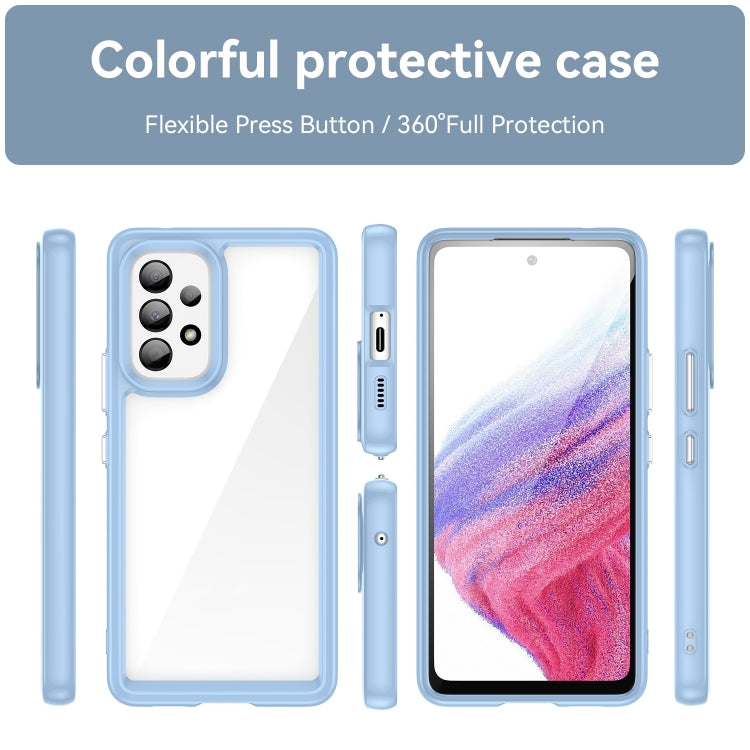 For Samsung Galaxy A53 Colorful Series Acrylic + TPU Phone Case
