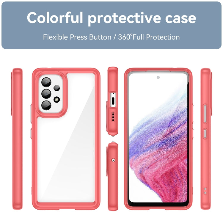 For Samsung Galaxy A53 Colorful Series Acrylic + TPU Phone Case
