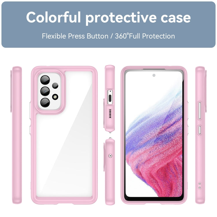 For Samsung Galaxy A53 Colorful Series Acrylic + TPU Phone Case