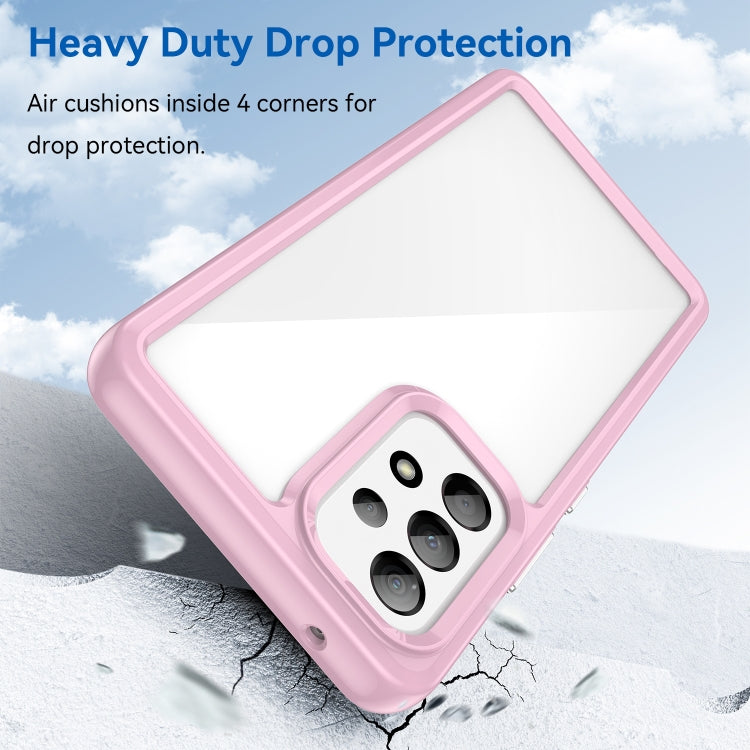 For Samsung Galaxy A53 Colorful Series Acrylic + TPU Phone Case