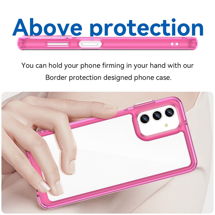 For Samsung Galaxy A13 4G Colorful Series Acrylic + TPU Phone Case