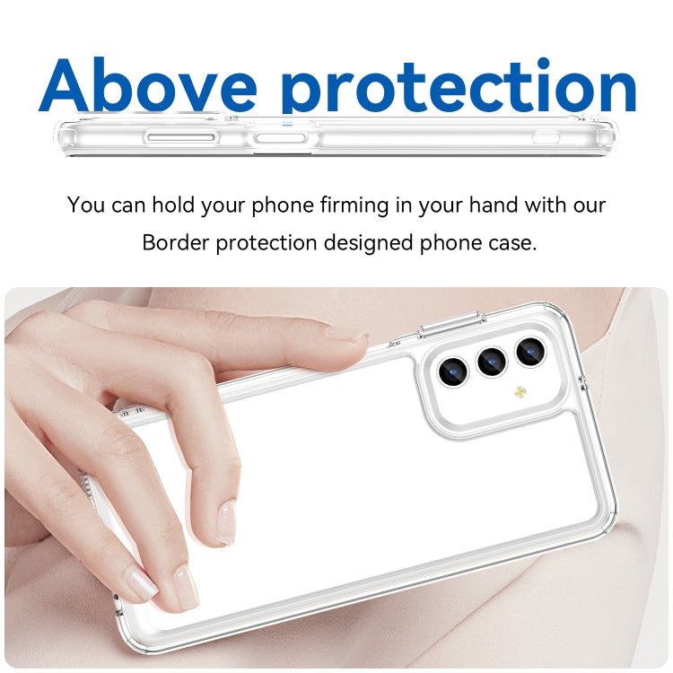 For Samsung Galaxy A13 5G Colorful Series Acrylic + TPU Phone Case