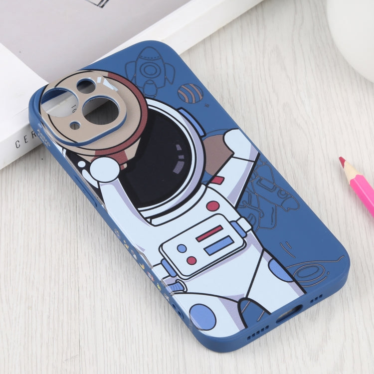 For iPhone 14 Plus Spaceman Binoculars Phone Case