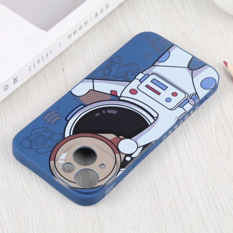 For iPhone 14 Plus Spaceman Binoculars Phone Case