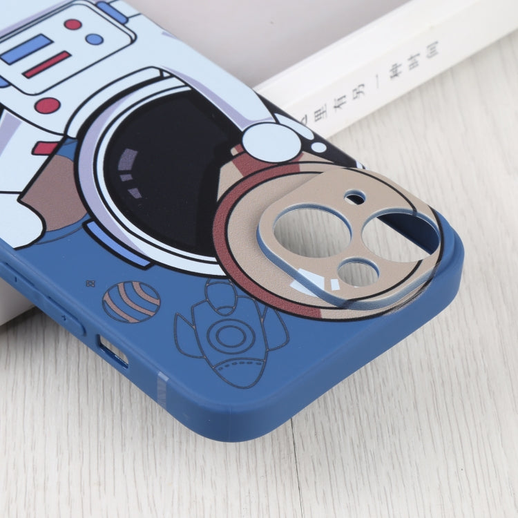 For iPhone 14 Plus Spaceman Binoculars Phone Case