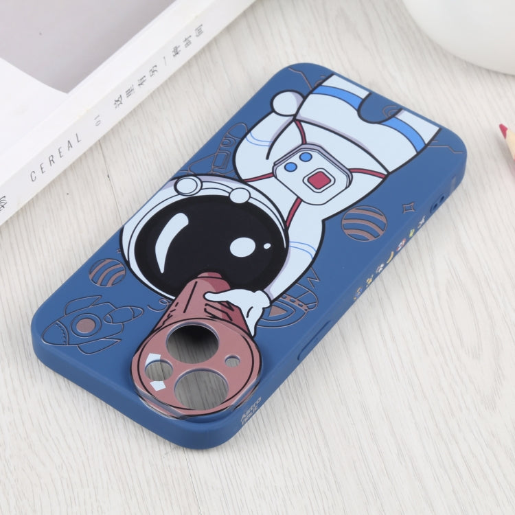 For iPhone 14 Plus Spaceman Binoculars Phone Case