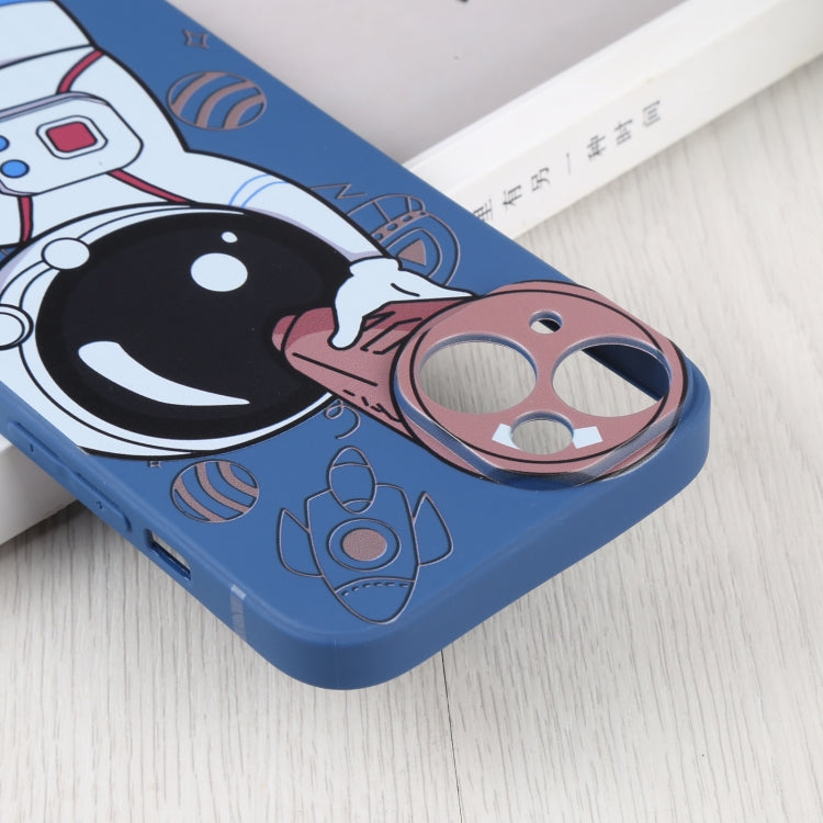 For iPhone 14 Plus Spaceman Binoculars Phone Case