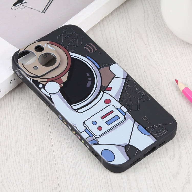 For iPhone 14 Plus Spaceman Binoculars Phone Case