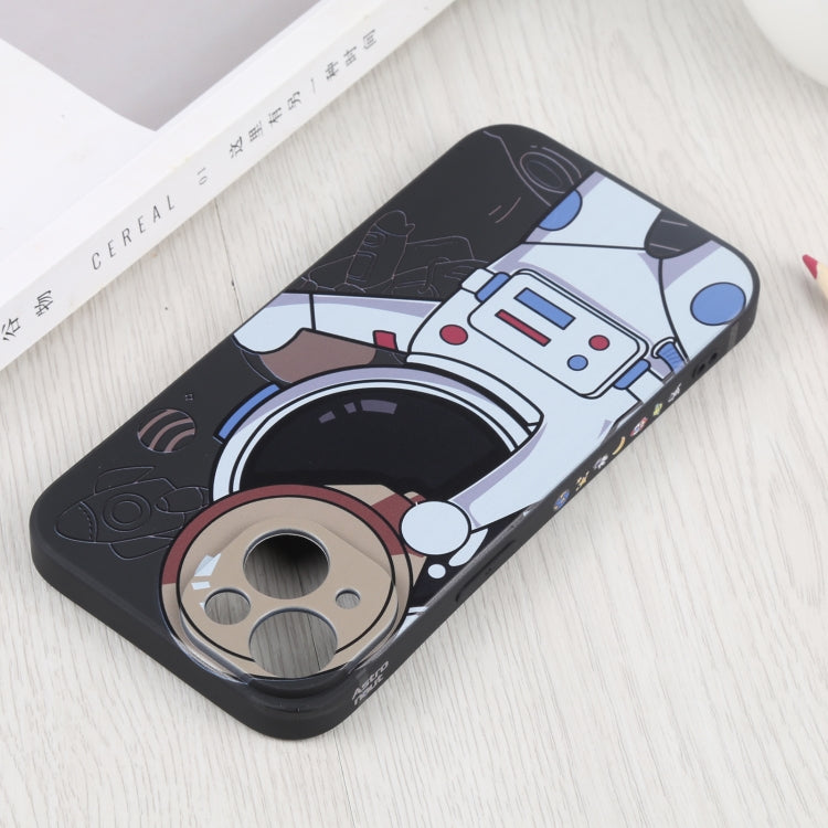 For iPhone 14 Plus Spaceman Binoculars Phone Case