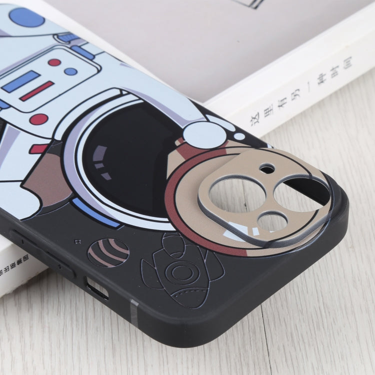 For iPhone 14 Plus Spaceman Binoculars Phone Case