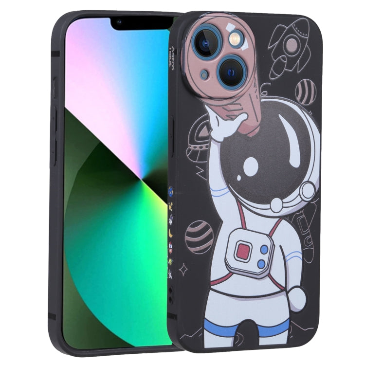For iPhone 14 Plus Spaceman Binoculars Phone Case