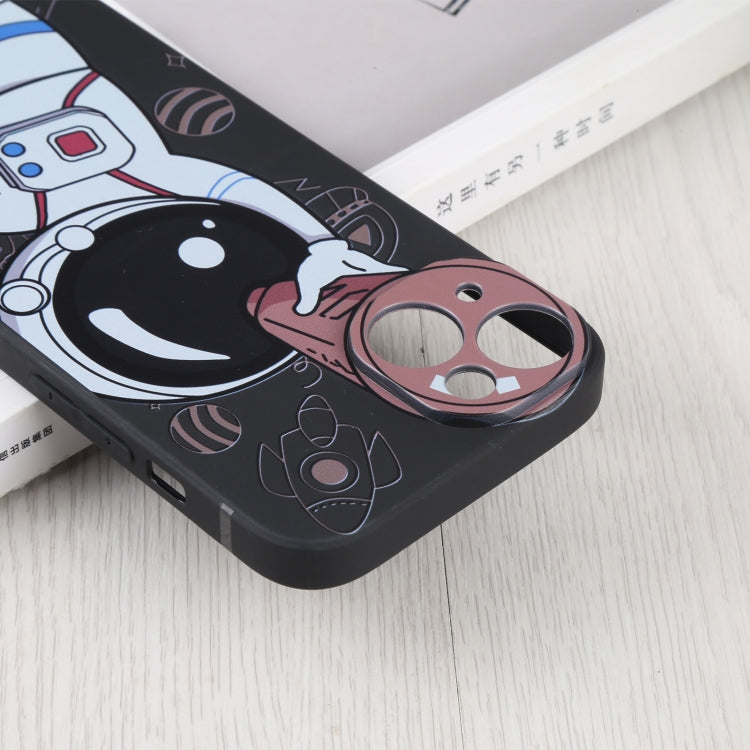 For iPhone 14 Plus Spaceman Binoculars Phone Case