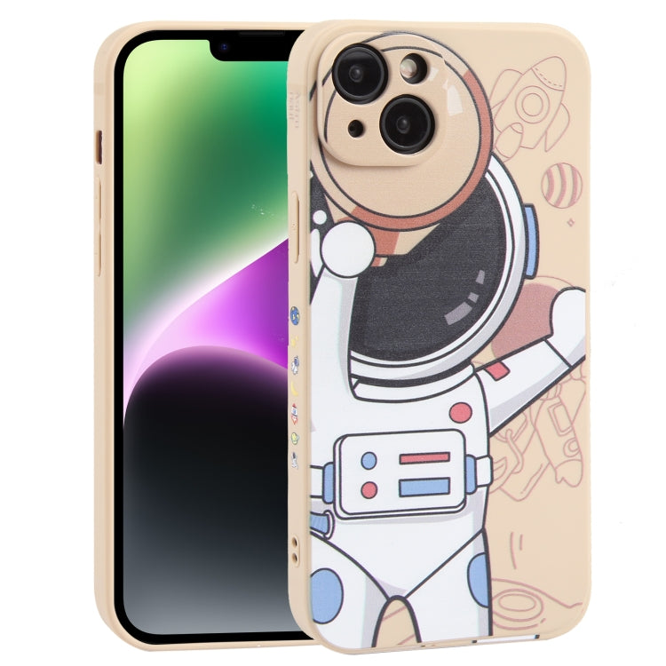 For iPhone 14 Plus Spaceman Binoculars Phone Case