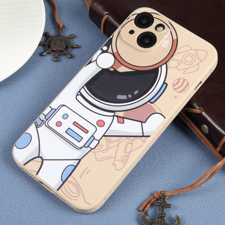 For iPhone 14 Plus Spaceman Binoculars Phone Case