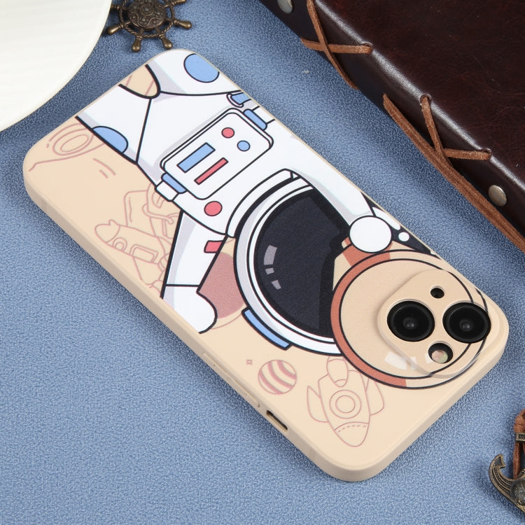 For iPhone 14 Plus Spaceman Binoculars Phone Case