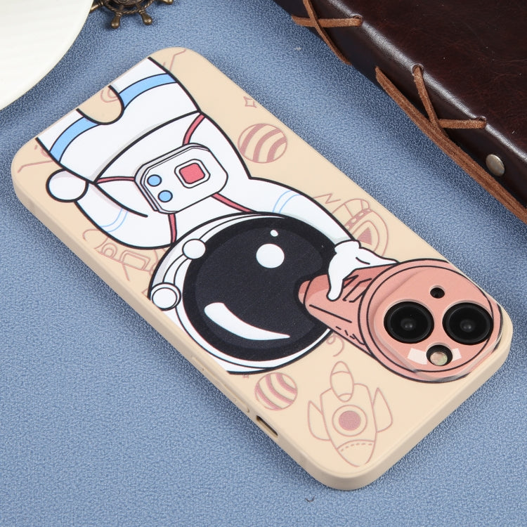 For iPhone 14 Plus Spaceman Binoculars Phone Case