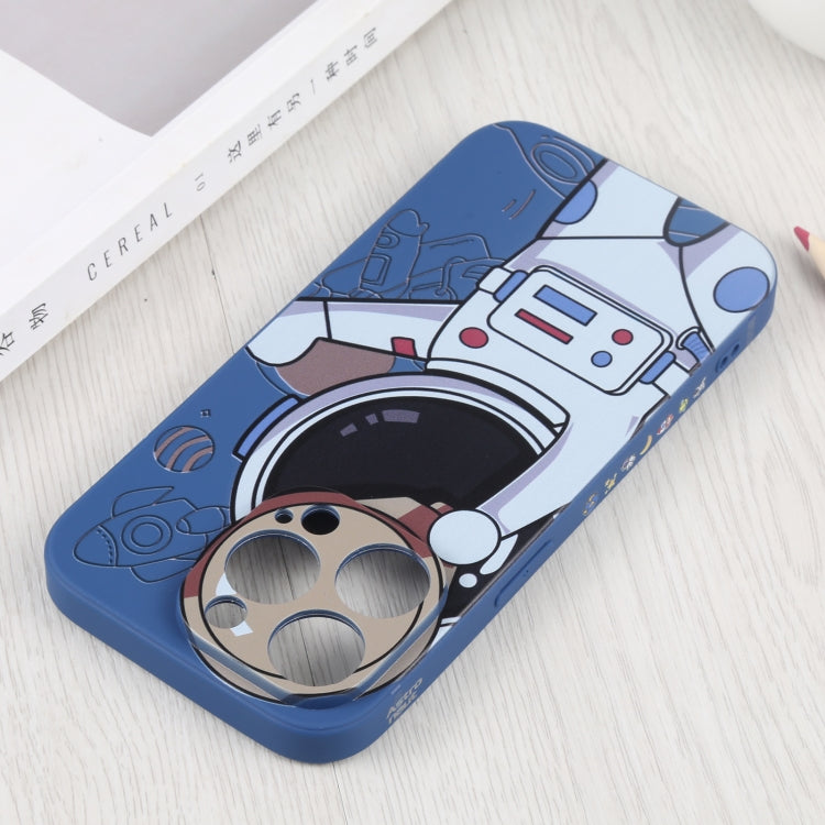 For iPhone 14 Pro Spaceman Binoculars Phone Case