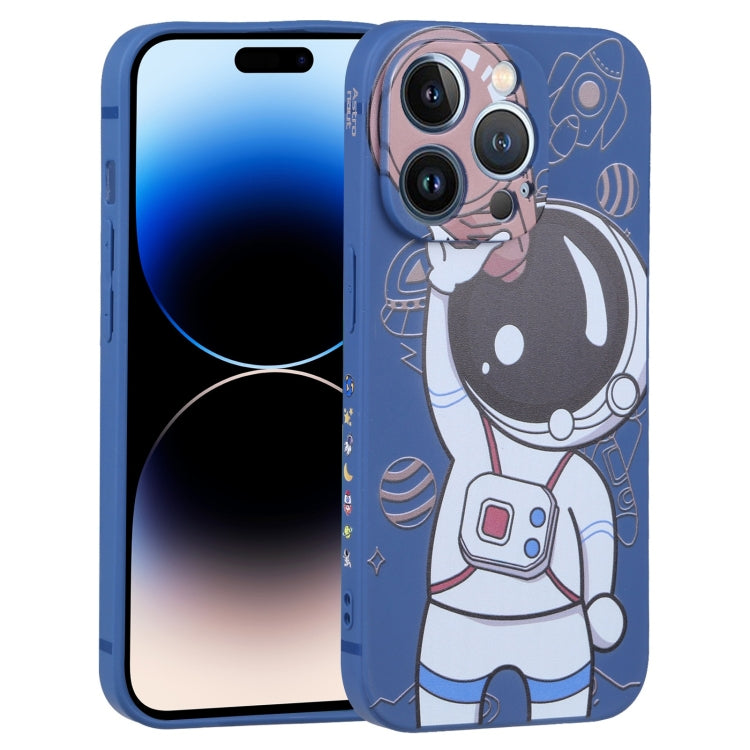For iPhone 14 Pro Spaceman Binoculars Phone Case