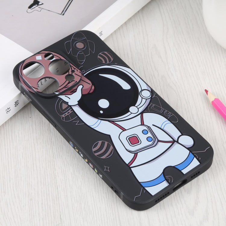 For iPhone 14 Pro Spaceman Binoculars Phone Case