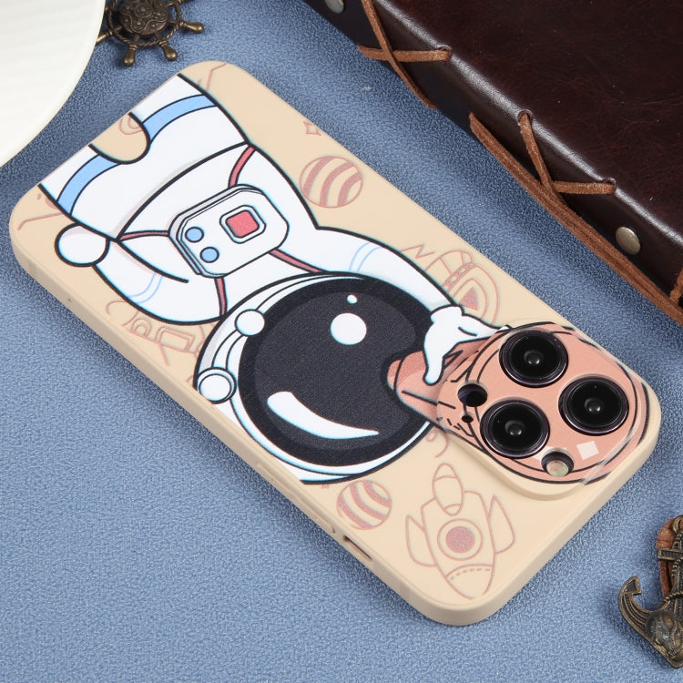 For iPhone 14 Pro Spaceman Binoculars Phone Case