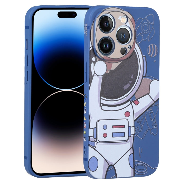 For iPhone 14 Pro Max Spaceman Binoculars Phone Case