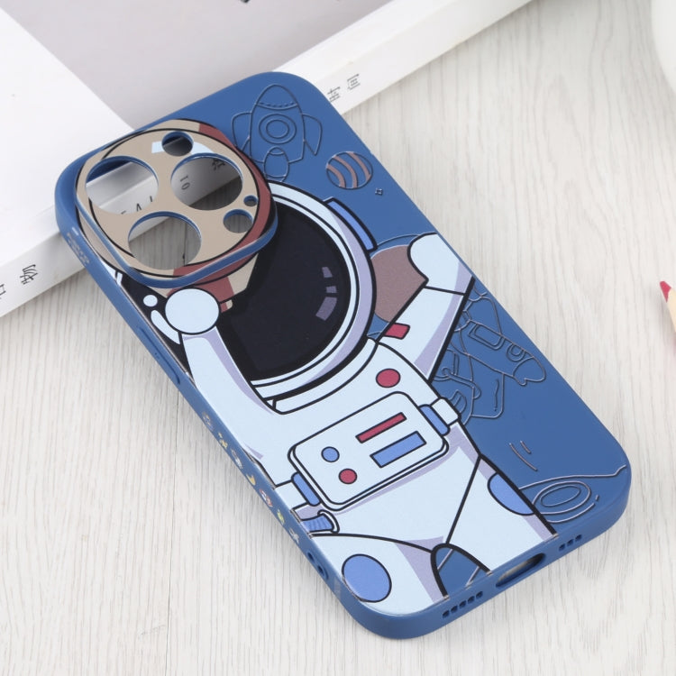 For iPhone 14 Pro Max Spaceman Binoculars Phone Case