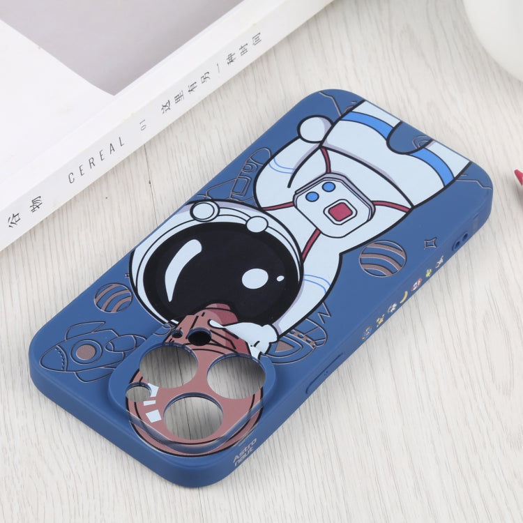 For iPhone 14 Pro Max Spaceman Binoculars Phone Case