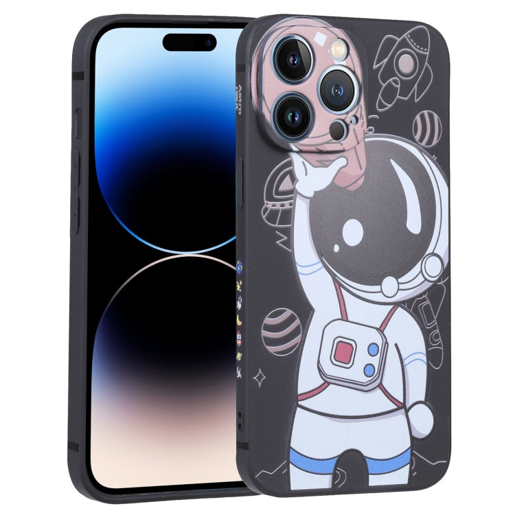 For iPhone 14 Pro Max Spaceman Binoculars Phone Case
