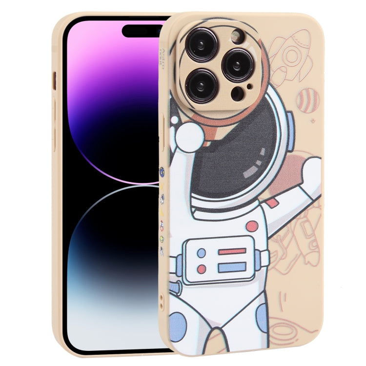 For iPhone 14 Pro Max Spaceman Binoculars Phone Case