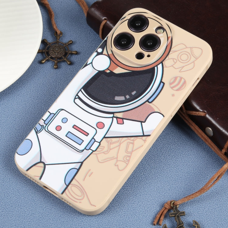 For iPhone 14 Pro Max Spaceman Binoculars Phone Case