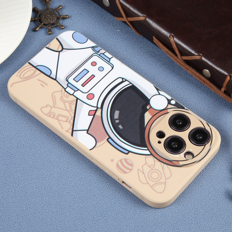 For iPhone 14 Pro Max Spaceman Binoculars Phone Case