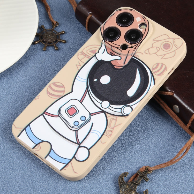 For iPhone 14 Pro Max Spaceman Binoculars Phone Case