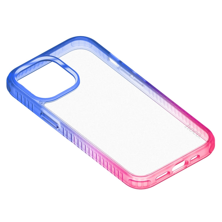 For iPhone 14 hoco Rainbow Gradient Skin Feel Phone Case