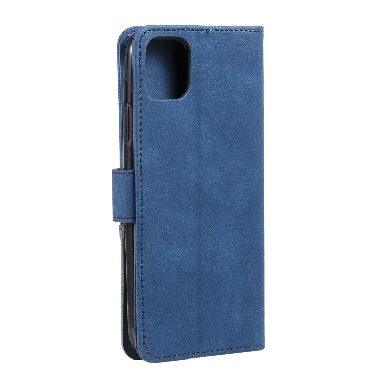 For iPhone 14 Plus Three-color Stitching Leather Case