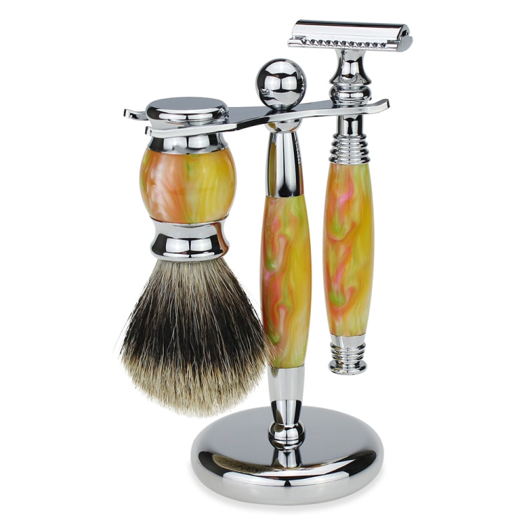 FK-6A Men Manual Shaving Razor Kit with Shaving Brush / Bowl / Soap / Brush Stand / Blades