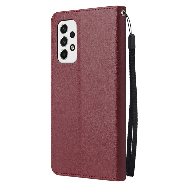 For Samsung Galaxy A53 5G 3 Card Slots Multifunctional Leather Phone Case