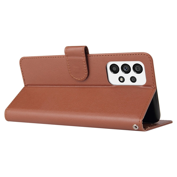 For Samsung Galaxy A73 5G 3 Card Slots Multifunctional Leather Phone Case