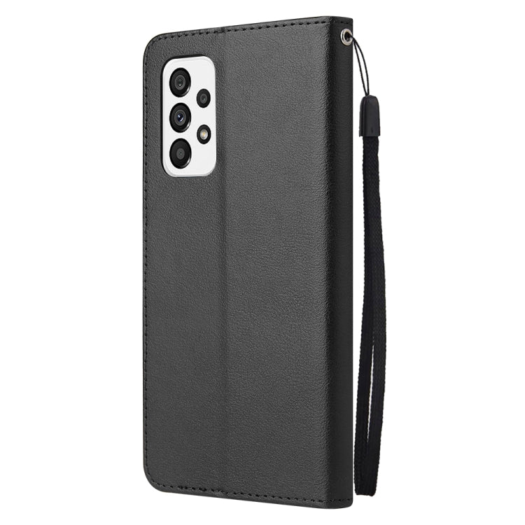For Samsung Galaxy A73 5G 3 Card Slots Multifunctional Leather Phone Case