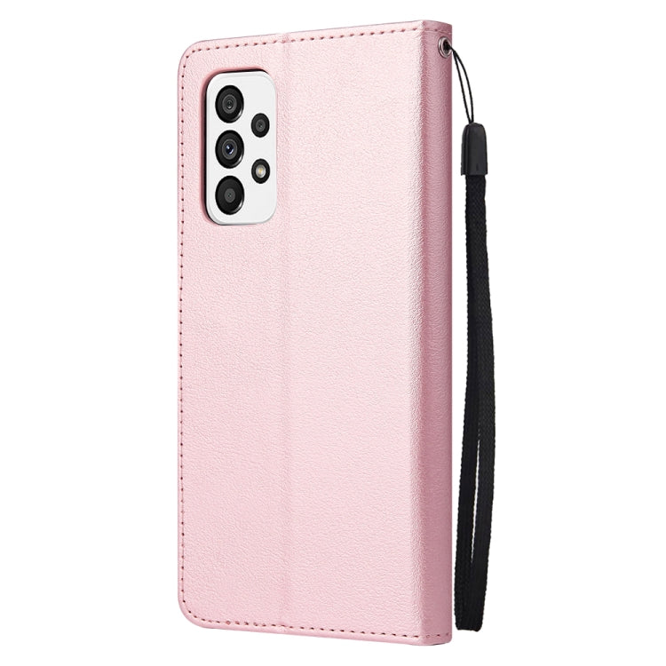 For Samsung Galaxy A73 5G 3 Card Slots Multifunctional Leather Phone Case