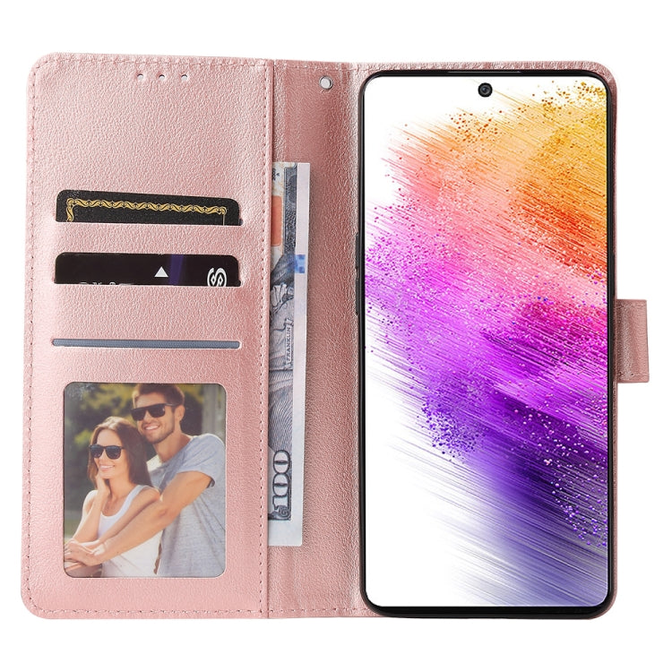 For Samsung Galaxy A73 5G 3 Card Slots Multifunctional Leather Phone Case