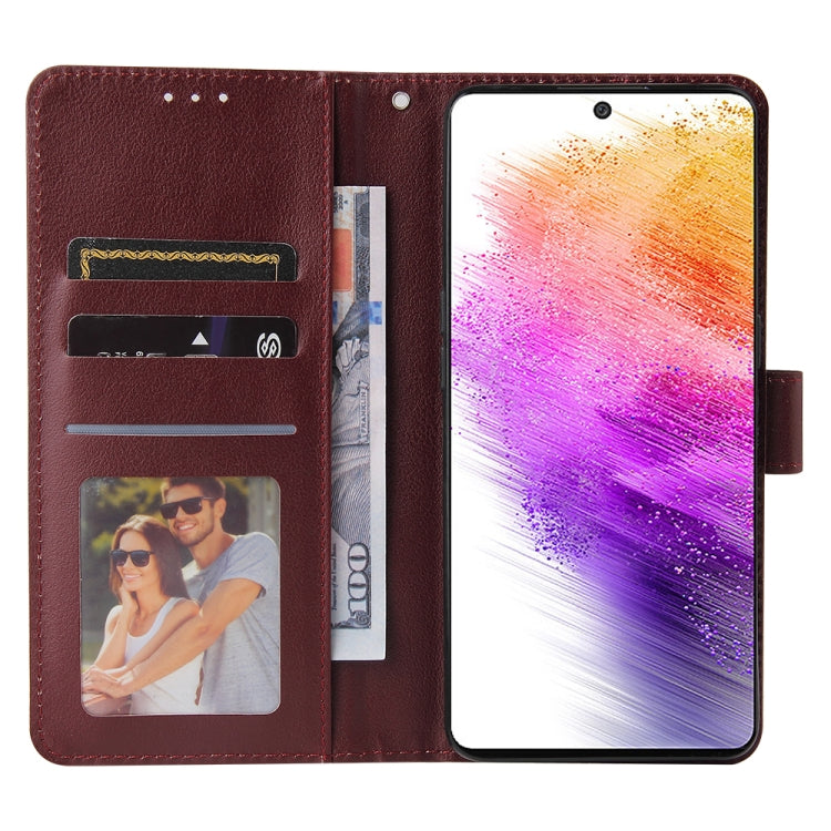 For Samsung Galaxy A73 5G 3 Card Slots Multifunctional Leather Phone Case