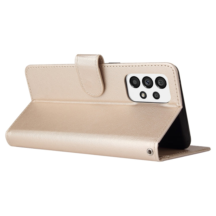 For Samsung Galaxy A73 5G 3 Card Slots Multifunctional Leather Phone Case
