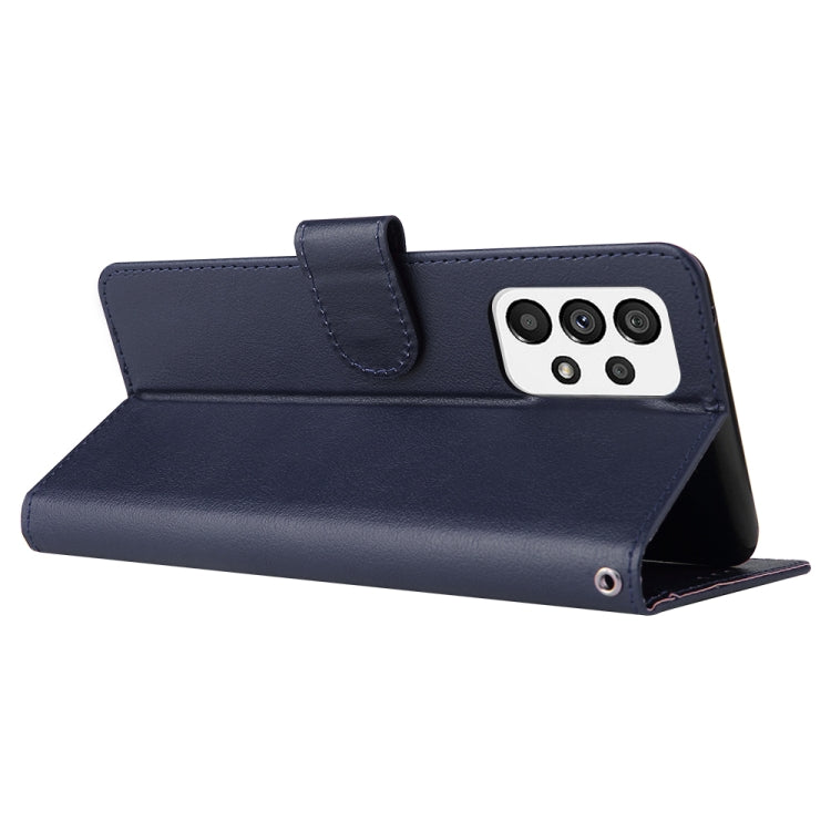 For Samsung Galaxy A73 5G 3 Card Slots Multifunctional Leather Phone Case