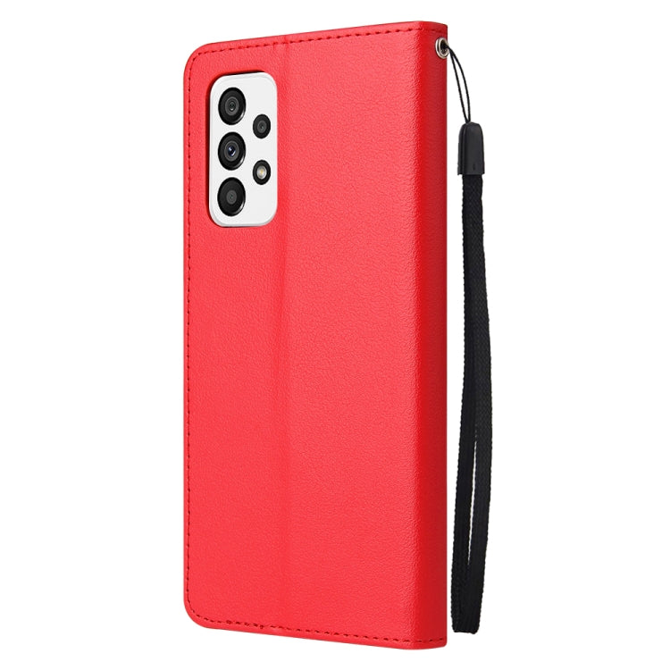 For Samsung Galaxy A73 5G 3 Card Slots Multifunctional Leather Phone Case