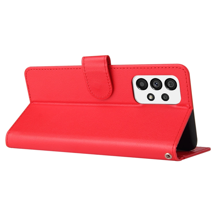For Samsung Galaxy A73 5G 3 Card Slots Multifunctional Leather Phone Case