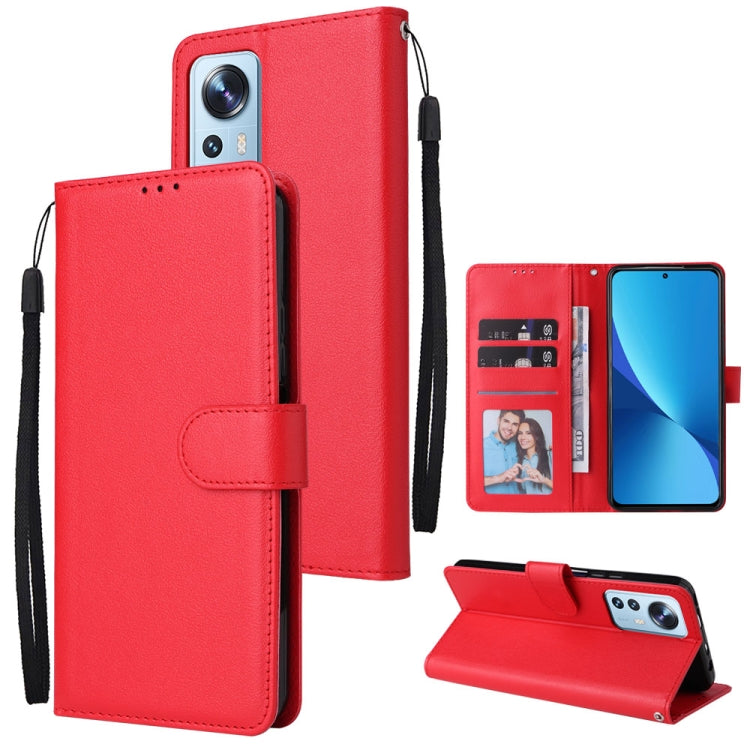 For Xiaomi 12 Lite 3 Card Slots Multifunctional Leather Phone Case