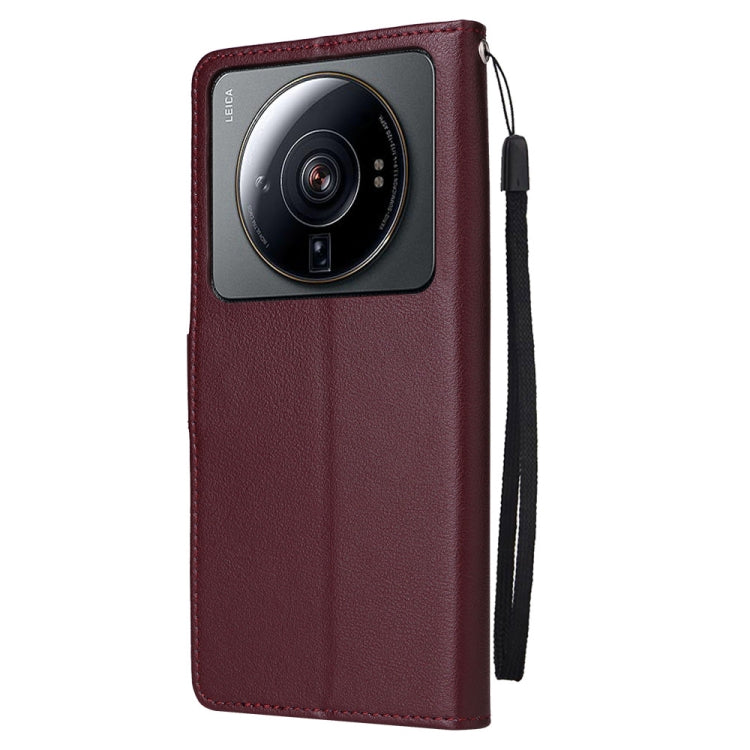 For Xiaomi 12S Ultra 3 Card Slots Multifunctional Leather Phone Case