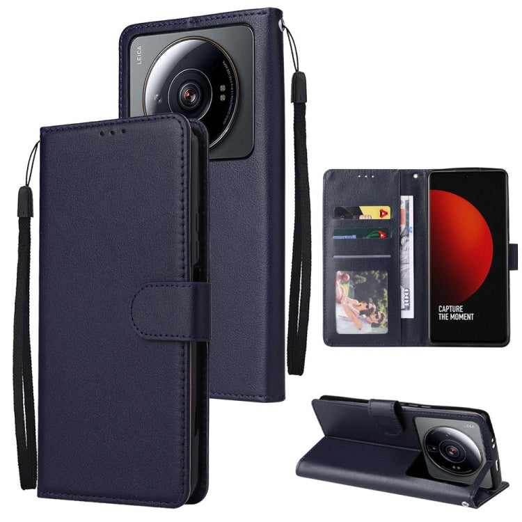 For Xiaomi 12S Ultra 3 Card Slots Multifunctional Leather Phone Case